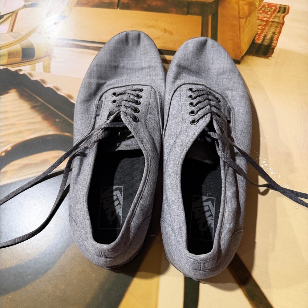 Vans Men's Gray Sneakers with gray sole. Very loved.